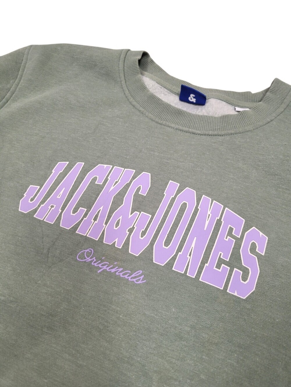2/$20 Jack & Jones Green & Purple Classic Logo Sweatshirt Top Size: Large
